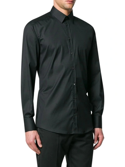 Shop Dolce & Gabbana Monochrome Basic Shirt In Black