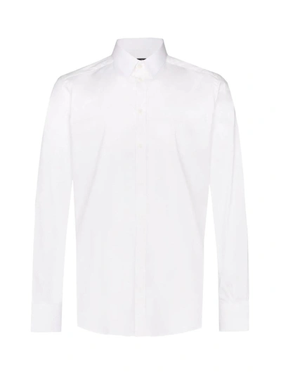 Shop Dolce & Gabbana Monochrome Basic Shirt In White