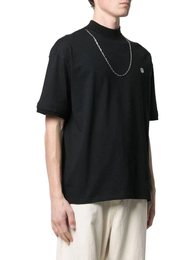 Shop Ambush Chain-link Detail T-shirt In Black