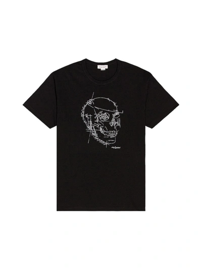 Shop Alexander Mcqueen T-shirt With Print In Black