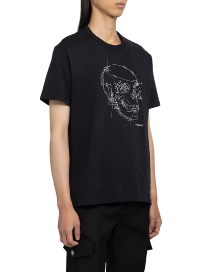Shop Alexander Mcqueen T-shirt With Print In Black