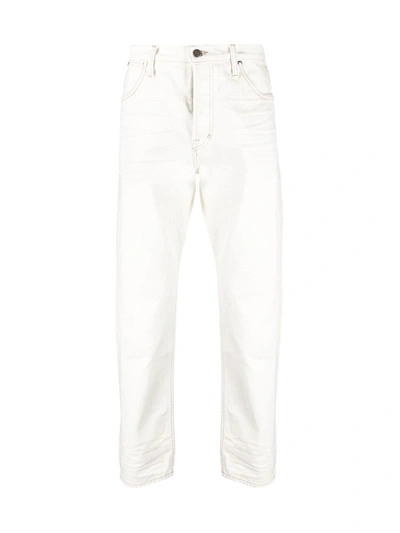 Shop Tom Ford Mid-rise Straight-leg Jeans In White