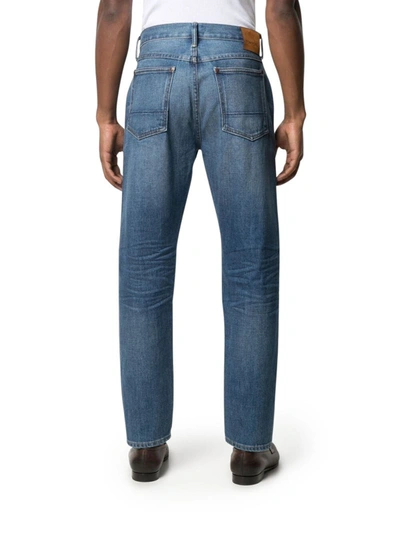 Shop Tom Ford Mid-rise Straight-leg Jeans In Blue