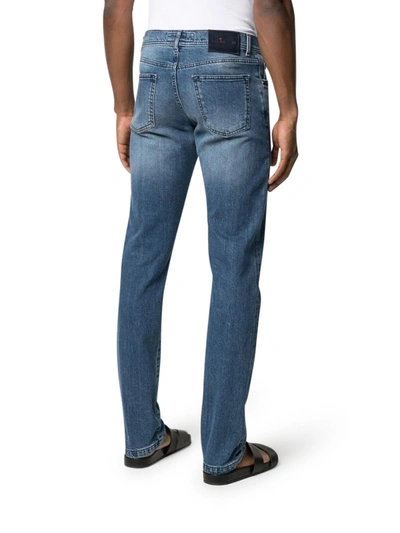 Shop Kiton Skinny-cut Denim Jeans In Blue