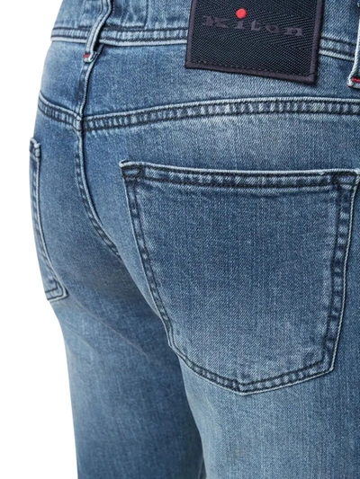 Shop Kiton Skinny-cut Denim Jeans In Blue