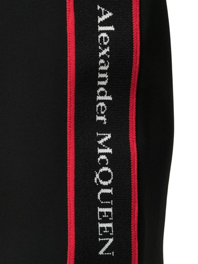 Shop Alexander Mcqueen Logo Tape Track Trousers In Black