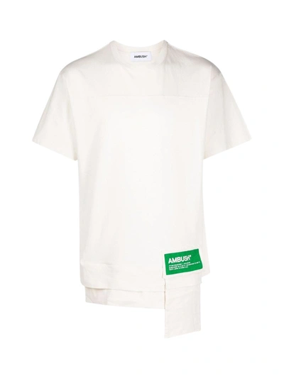 Shop Ambush Waist Pocket T-shirt In White Cotton