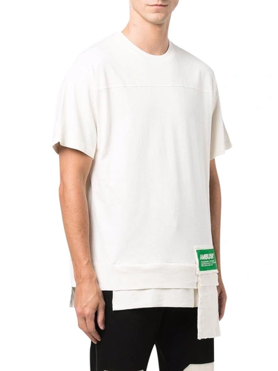 Shop Ambush Waist Pocket T-shirt In White Cotton