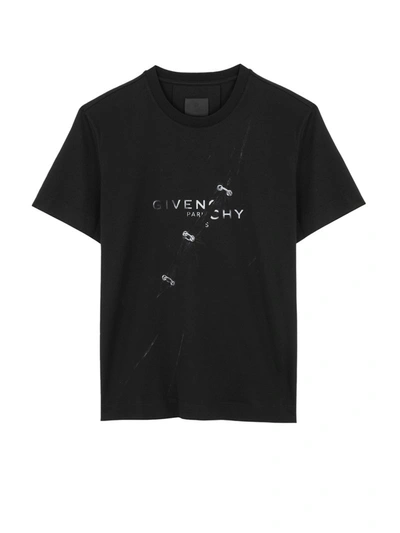 Shop Givenchy T-shirt With Print In Black