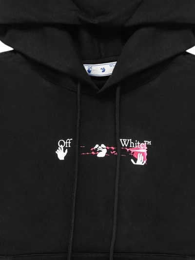 Shop Off-white Black Acrylic Arrow Hoodie