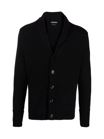 Shop Tom Ford Button-front Cardigan In Black