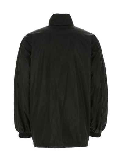 Shop Balenciaga Black Nylon Oversize Windbreaker