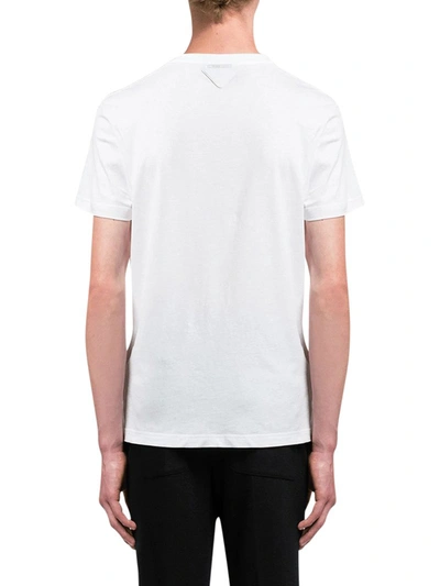 Shop Prada Basic Cotton Tshirt In White