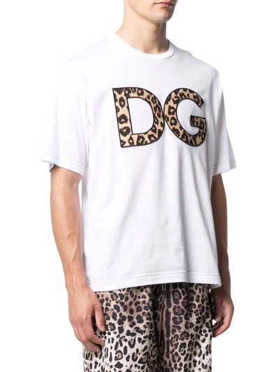 Shop Dolce & Gabbana Dg T-shirt With Print In White