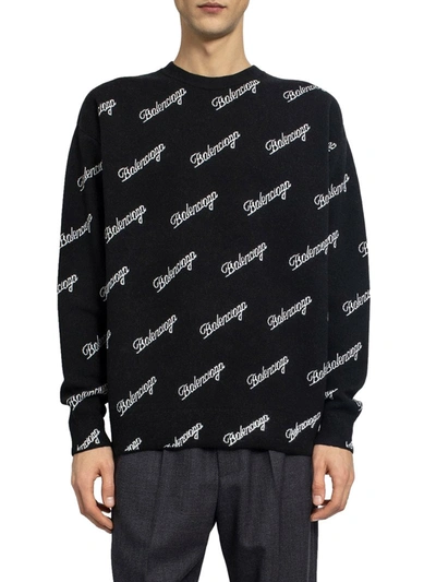 Shop Balenciaga Turtleneck Sweater In Black