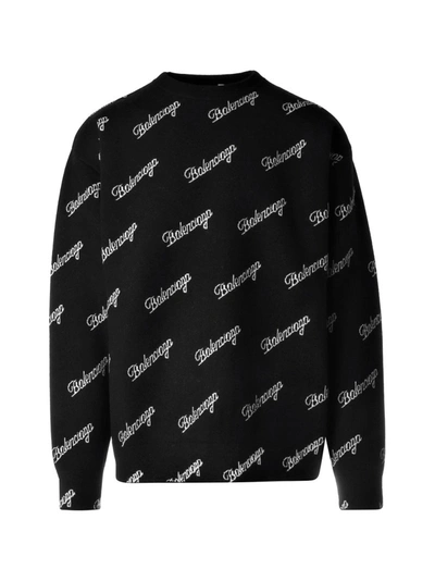 Shop Balenciaga Turtleneck Sweater In Black