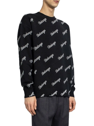 Shop Balenciaga Turtleneck Sweater In Black