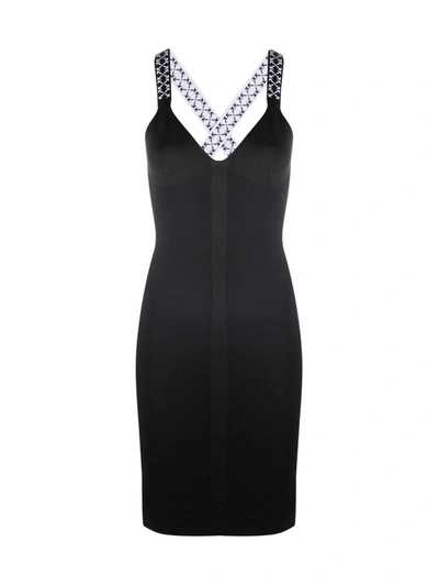 Shop Off-white Arrows Dress With Crossed Straps In Black