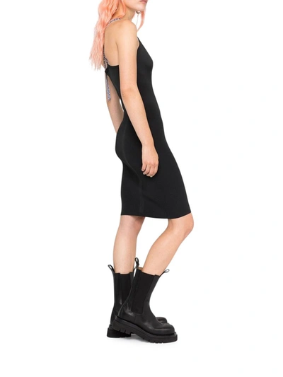 Shop Off-white Arrows Dress With Crossed Straps In Black