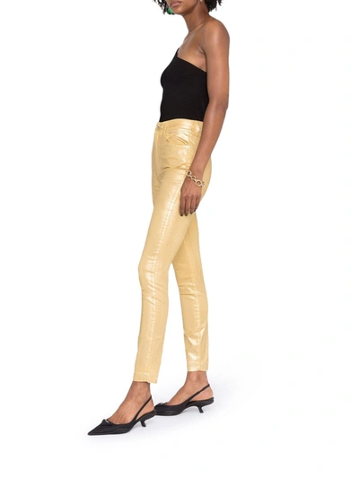 Shop Dolce & Gabbana High-rise Skinny Jeans In Metallic