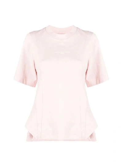 Shop Stella Mccartney T-shirt With Logo In Pink & Purple