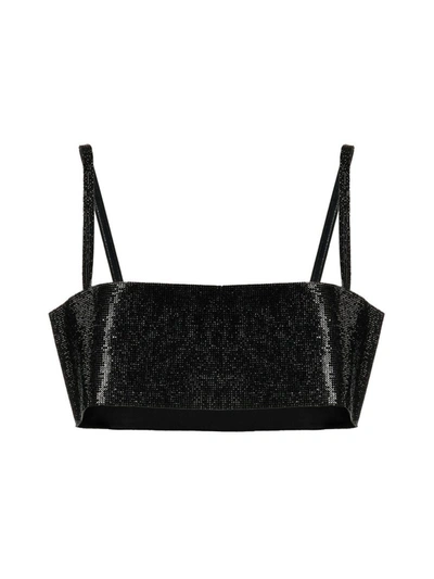 Shop Nué Charlotte Crystal-embellished Top In Black