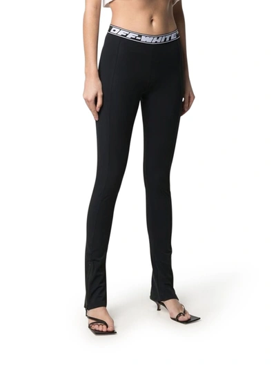 Shop Off-white Athleisure Split Leggings In Black