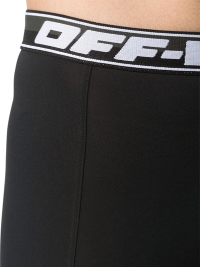 Shop Off-white Athleisure Split Leggings In Black