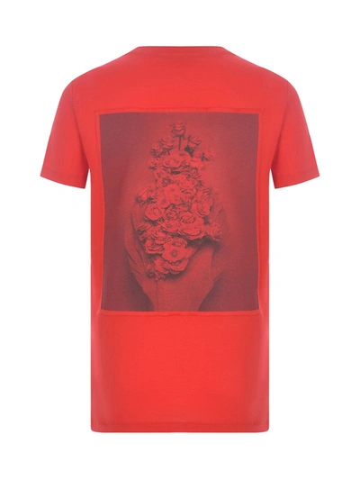 Shop Max Mara "fiori" Cotton T-shirt In Red