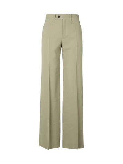Shop Chloé Trousers With Wide Leg In Green