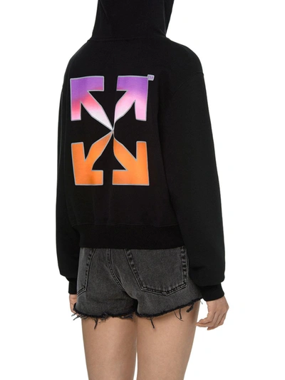 Shop Off-white Gradient Hoodie In Black