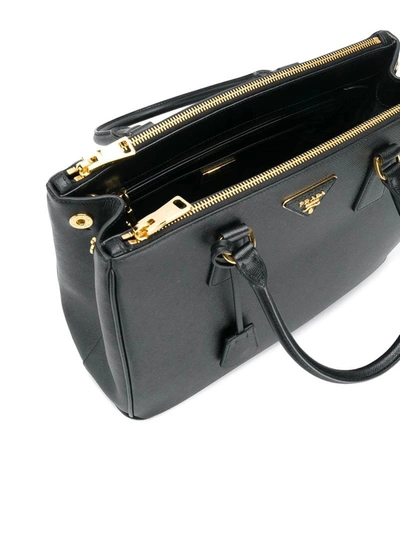 Shop Prada Galleria Tote Bag In Black