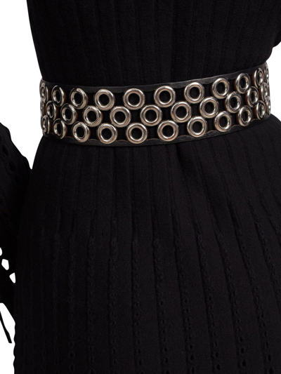 Shop Alaïa Leather Belt In Black