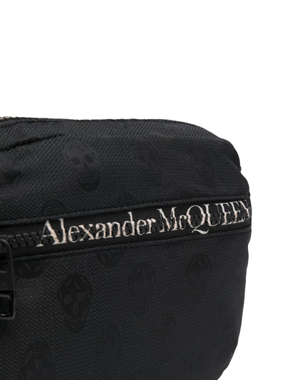 Shop Alexander Mcqueen Logo-print Belt Bag In Black