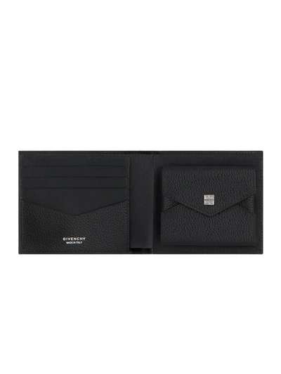 Shop Givenchy Wallet In Grained Leather In Black