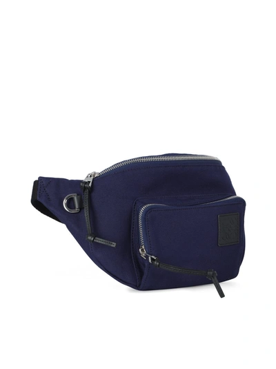 Shop Loewe Bumbag Canvas In Blue