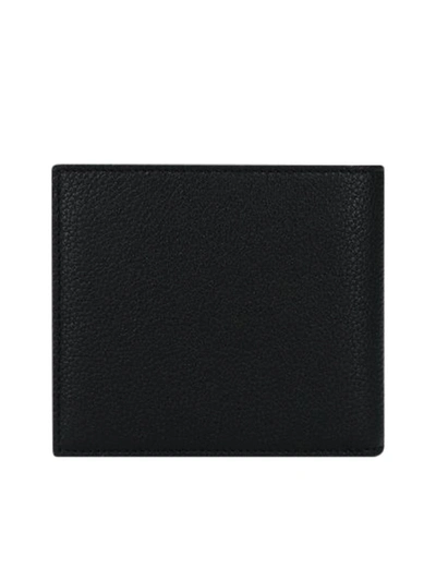 Shop Loewe Tumbled Leather Billfold Wallet In Black