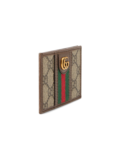 Shop Gucci Ophidia Gg Card Case In Multicolour