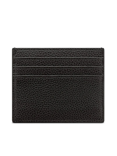 Dior - Business Card Holder Black Grained Calfskin with CD Icon Signature - Men