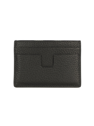 TOM FORD PEBBLED LEATHER CARD HOLDER 