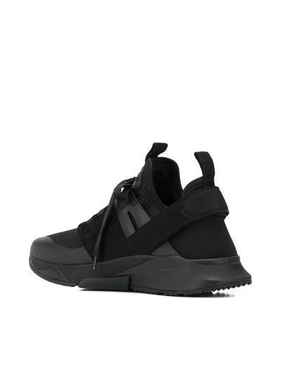 Shop Tom Ford Nylon Mesh Jago Sneakers In Black