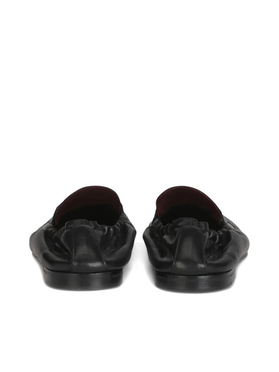 Shop Dolce & Gabbana Moccasin In Calfskin With Logo Plate In Black