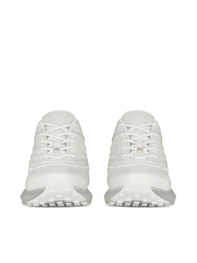 Shop Givenchy Sneakers In Crocodile Effect Leather In White