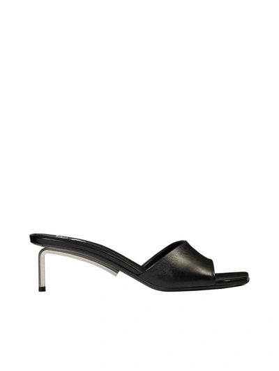 Shop Off-white Open Toe Allen Mule In Black