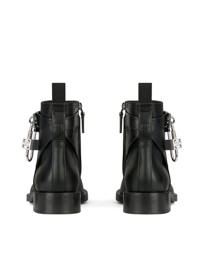 Shop Givenchy Lock Ankle Boots In Black