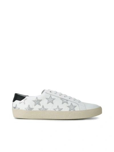 Shop Saint Laurent Signature California Stars Sneakers In White