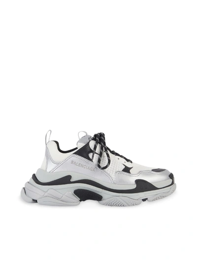 Shop Balenciaga Triple S Sneakers In Grey