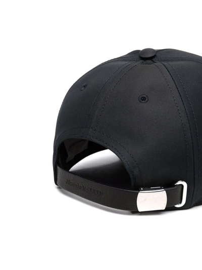 Shop Alexander Mcqueen Baseball Cap With Print In Black