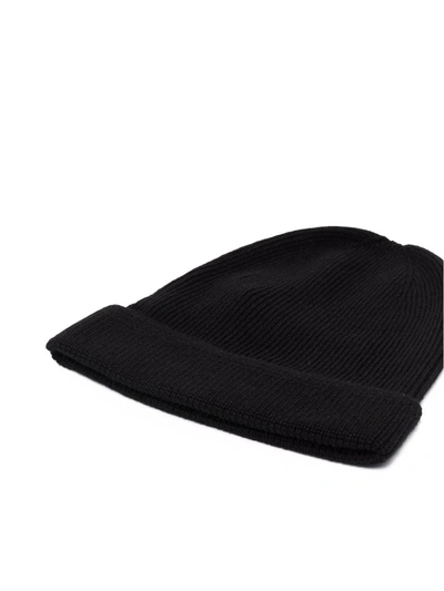 Shop Tom Ford Ribbed Cap In Black