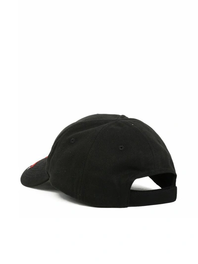Shop Balenciaga Gym Wear Baseball Cap In Black